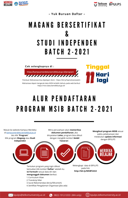 Pendaftaran Program Magang Studi Independen Bersertifikat Msib 