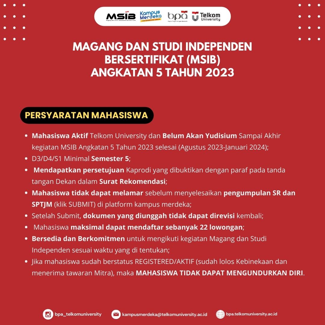 Magang dan Studi Independen Bersertifikat (MSIB) Angkatan 5 Tahun 2023